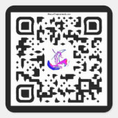 #deSurfendezeemeermin #SWAG@MAGHIE.ORG Vierkante Sticker (Voorkant)