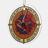 Det 4 Kerstmis op Zee Keramisch Ornament (Links)