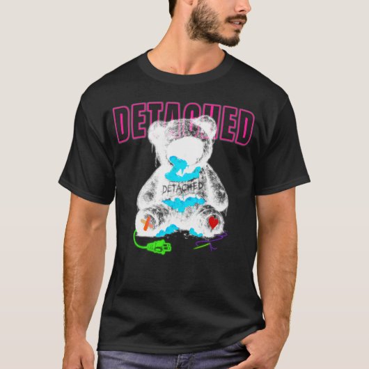Detachment Dark Teddy Bear Grafische T-shirt (Voorkant)