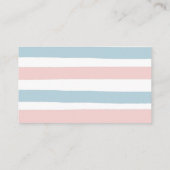 Detail Card Beer Gender onthullen Roze en Blauw Informatiekaartje (Achterkant)