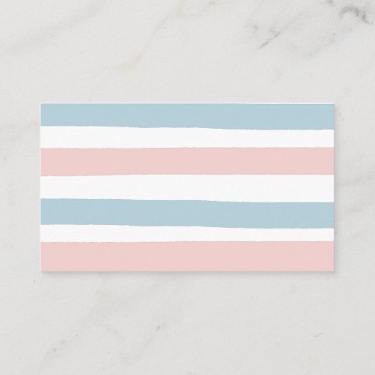 Detail Card Beer Gender onthullen Roze en Blauw Informatiekaartje (Achterkant)