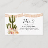 Detail Kaart Boho Cactus Taco over Love Pampas Gra (Voorkant)
