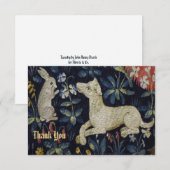 Detail konijn en hond Tapestry Detail Bedankkaart (Voorkant / Achterkant)