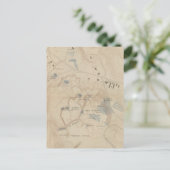 Detail Map van Mammoth Hot Springs Briefkaart (Staand voorkant)