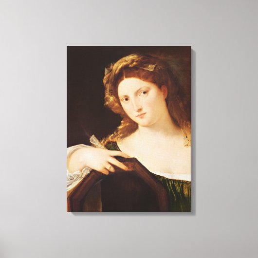 Detail of Allegory of Vanity Canvas Afdruk (Voorkant)