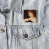 Detail of Allegory of Vanity Vierkante Button 5,1 Cm (In situ)