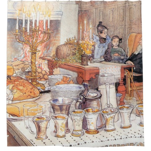Detail Of Christmas Eve - Carl Larsson 1906 Douchegordijn (Voorkant)