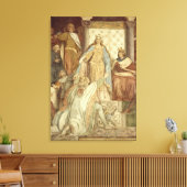 Detail of Der Saengerkreis, Castle Wartburg Canvas Afdruk (Insitu (Woonkamer))