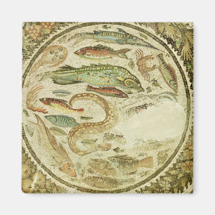 Detail of fish, the Four Seasons, from Vega Baja Magneet
