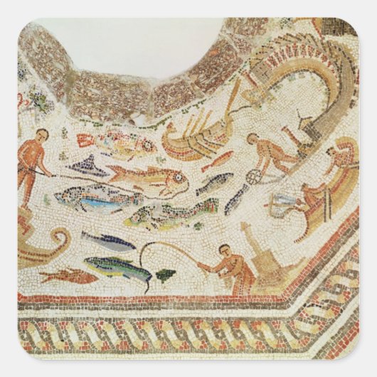 Detail of Fish uit Vega Baja Vierkante Sticker (Voorkant)