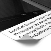 Detail of Student Union Fireplace, UCR, 1966 Poster (Hoek)