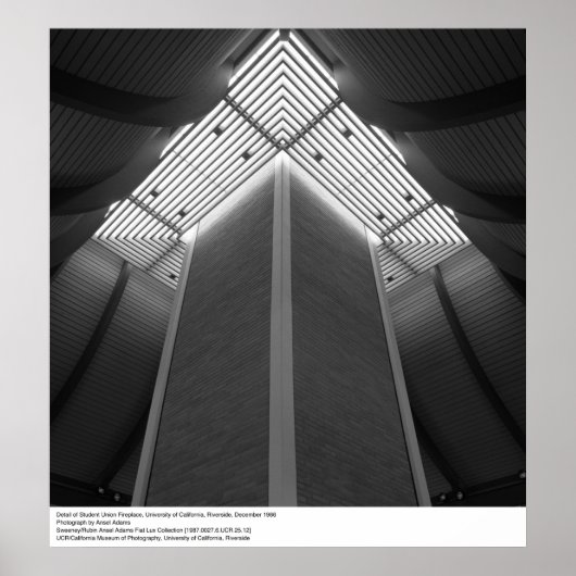 Detail of Student Union Fireplace, UCR, 1966 Poster (Voorkant)