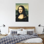 Detail of the Mona Lisa, c.1503-6 Canvas Afdruk (Insitu (Slaapkamer))