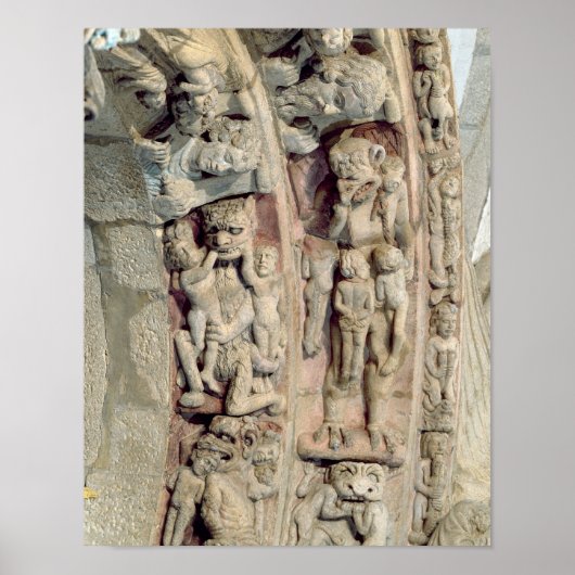 Detail of the Portico De la Gloria Poster (Voorkant)