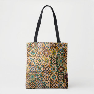 Detail of the traditional tiles (azulejos) from fa tote bag