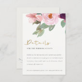 DETAIL OVER DE BLOEDWEDING VAN DE WATERVERF VAN BL INFORMATIEKAARTJE (Voorkant / Achterkant)