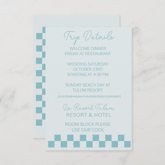 Detail trouwkaart bedankkaart (Voorkant / Achterkant)