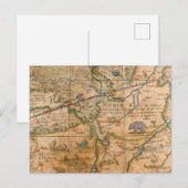 Detail van Afrika van een Wereldbol Briefkaart (Voorkant / Achterkant)