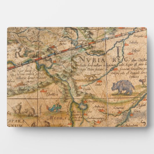 Detail van Afrika van een Wereldbol Fotoplaat (voorkant)
