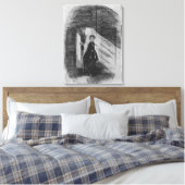 Detail van Amy Dorrit Canvas Afdruk (Insitu (Slaapkamer))