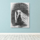 Detail van Amy Dorrit Canvas Afdruk (Insitu (Houten vloer))