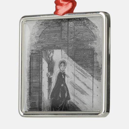 Detail van Amy Dorrit Metalen Ornament (Links)