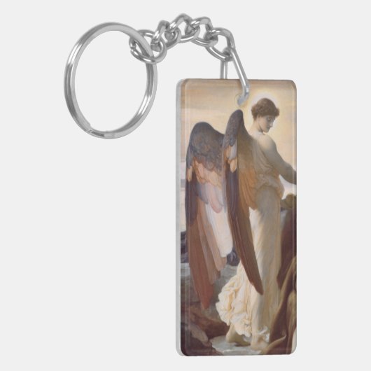 Detail van Angel door Sir Frederic Leighton Sleutelhanger (Voorkant Links)