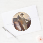 Detail van Angel, Elia in de Wildernis Ronde Sticker (Envelop)