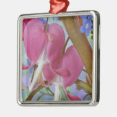 Detail van bloedende harten en Brunnera Jack Metalen Ornament (Links)