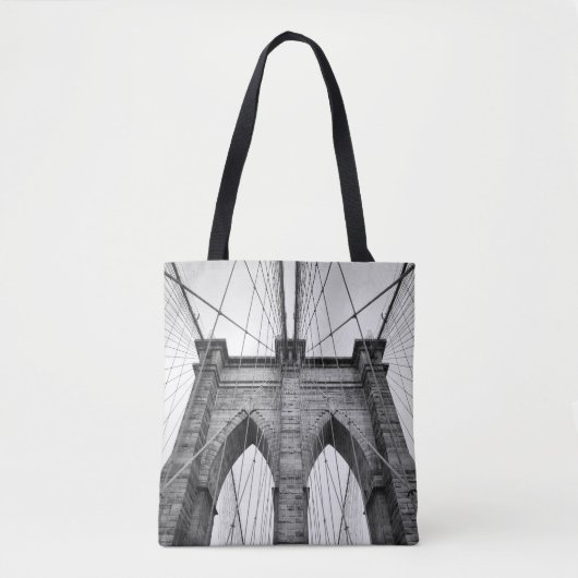 Detail van Brooklyn Bridge-architectuur Tote Bag (Voorkant)