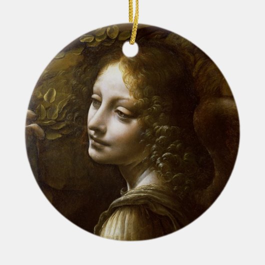 Detail van de Angel Keramisch Ornament (Voorkant)