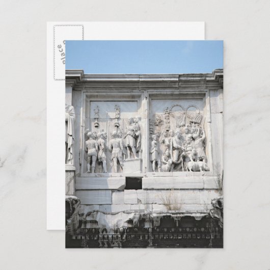 Detail van de Arch of Constantine Briefkaart (Voorkant / Achterkant)