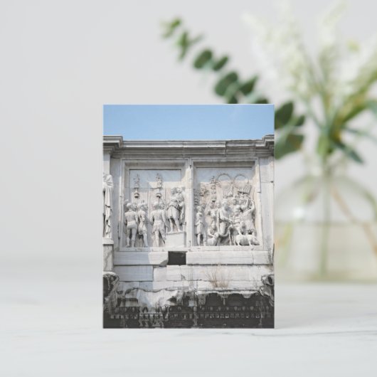 Detail van de Arch of Constantine Briefkaart (Staand voorkant)