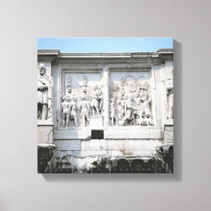 Detail van de Arch of Constantine Canvas Afdruk