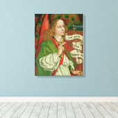 Detail van de Archangel Gabriel Canvas Afdruk (Insitu (Houten vloer))