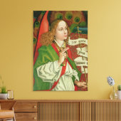 Detail van de Archangel Gabriel Canvas Afdruk (Insitu (Woonkamer))