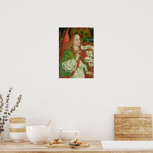 Detail van de Archangel Gabriel Poster (Keuken)