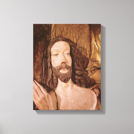 Detail van de baptisme van Christus Canvas Afdruk (Voorkant)