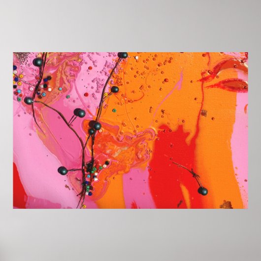 "Detail van de blauwbes-boom" Poster (Voorkant)