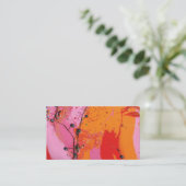 "Detail van de blauwbes-boom" Visitekaartje (Staand voorkant)