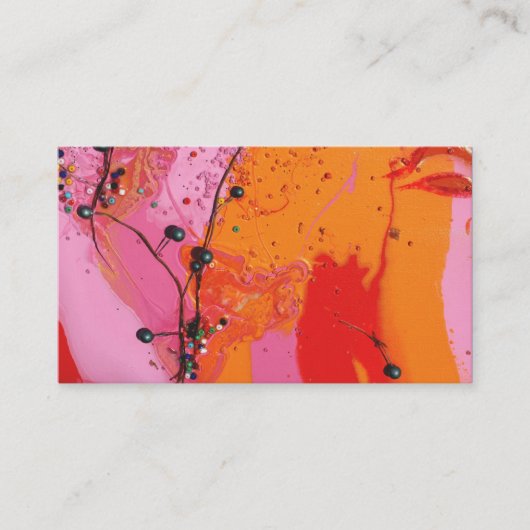 "Detail van de blauwbes-boom" Visitekaartje (Voorkant)