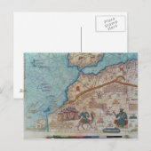 Detail van de Catalaanse Atlas, 1375 Briefkaart (Voorkant / Achterkant)