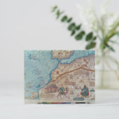 Detail van de Catalaanse Atlas, 1375 Briefkaart (Staand voorkant)