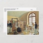 Detail van de douches bij het Regiment door Eugene Briefkaart (Voorkant / Achterkant)