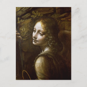 Detail van de engel, van de Maagd van de Briefkaart