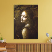 Detail van de engel, van de Maagd van de Canvas Afdruk (Insitu (Woonkamer))