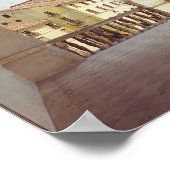 Detail van de galerij van de hoofdgevel, c.1550 poster (Hoek)