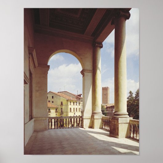 Detail van de galerij van de hoofdgevel, c.1550 poster (Voorkant)