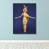 Detail van de godin Selket Canvas Afdruk (Insitu (Houten vloer))