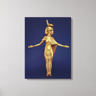 Detail van de godin Selket Canvas Afdruk